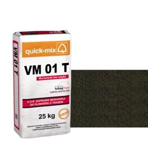 VM 01 T Кладочна суміш для цегли з водопоглинанням 3-8%, Графітово-чорна VM 01 T Кладочна суміш для цегли з водопоглинанням 3-8%, Графітово-чорна